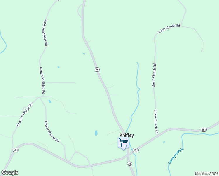 map of restaurants, bars, coffee shops, grocery stores, and more near Cr-1133 in Adair County