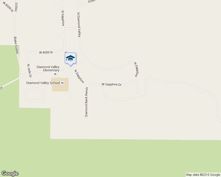 map of restaurants, bars, coffee shops, grocery stores, and more near 1045 West Sapphire Drive in St. George