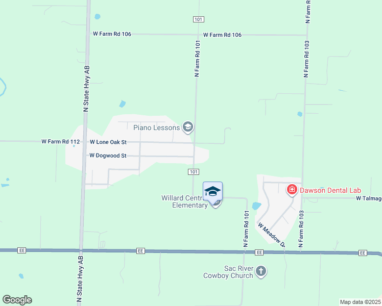 map of restaurants, bars, coffee shops, grocery stores, and more near 6700-6904 W Lone Oak St in Springfield