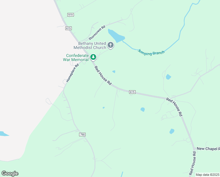 map of restaurants, bars, coffee shops, grocery stores, and more near 2441 Red House Road in Rustburg