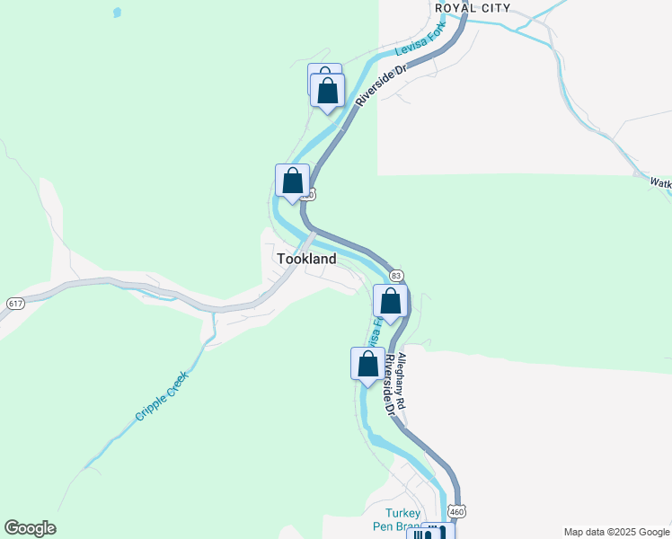 map of restaurants, bars, coffee shops, grocery stores, and more near 1114 Ratliff Road in Grundy