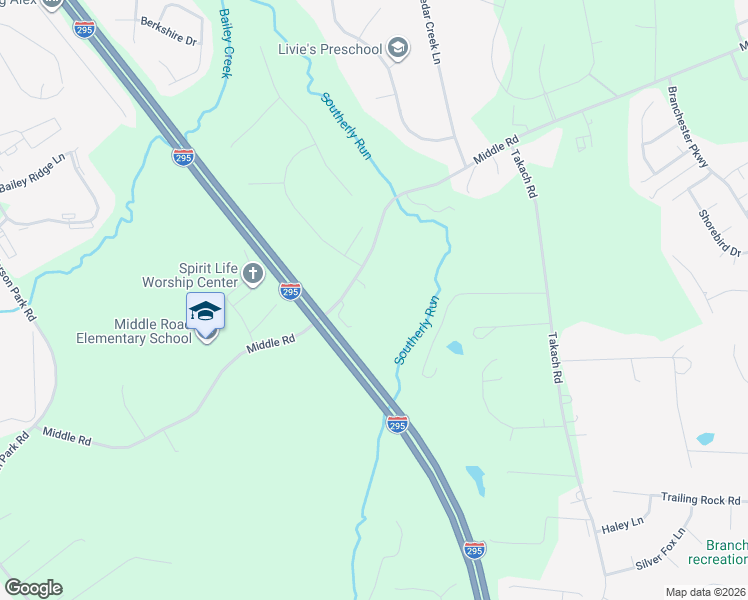 map of restaurants, bars, coffee shops, grocery stores, and more near 5701 Middle Road in Prince George