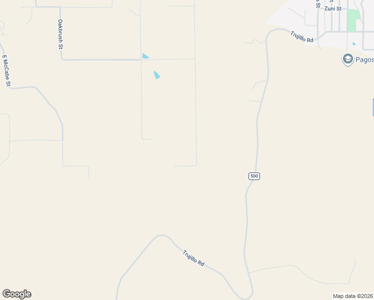 map of restaurants, bars, coffee shops, grocery stores, and more near 93 South Squaw Canyon Place in Pagosa Springs