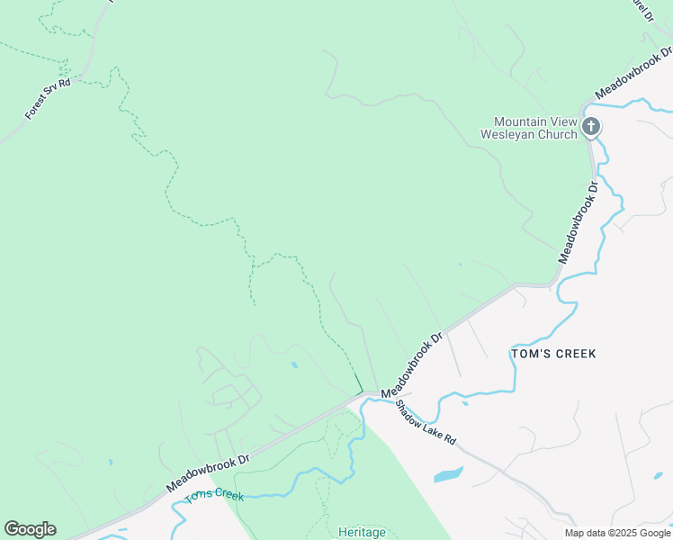 map of restaurants, bars, coffee shops, grocery stores, and more near 2600 Meadowbrook Drive in Blacksburg