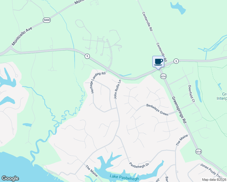 map of restaurants, bars, coffee shops, grocery stores, and more near 3328 Timber Ridge in Williamsburg