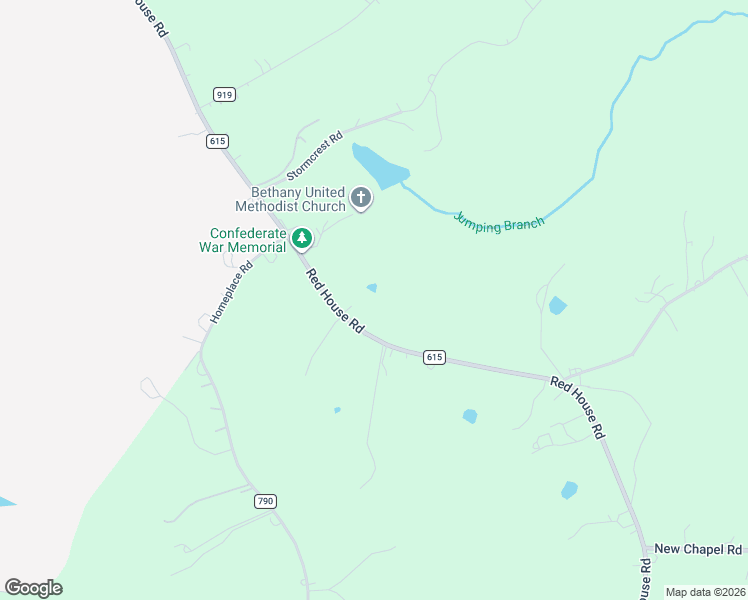 map of restaurants, bars, coffee shops, grocery stores, and more near 2439 Red House Road in Rustburg