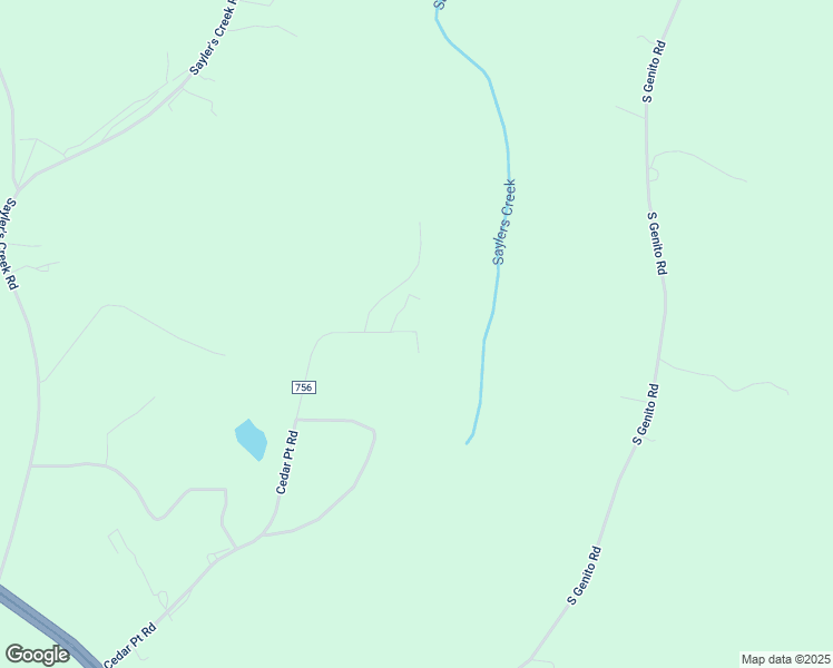 map of restaurants, bars, coffee shops, grocery stores, and more near State Route 756 in Nottoway County