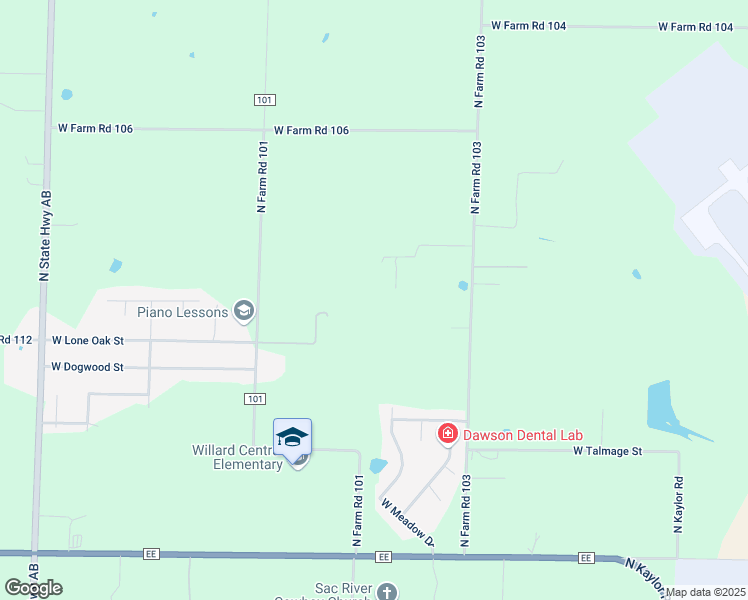 map of restaurants, bars, coffee shops, grocery stores, and more near 6474 South Christopher Avenue in Springfield