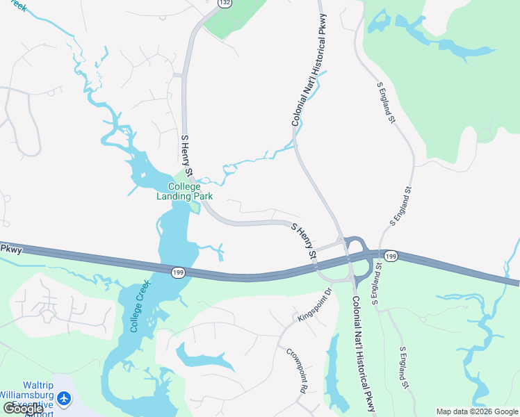 map of restaurants, bars, coffee shops, grocery stores, and more near 2133 South Henry Street in Williamsburg