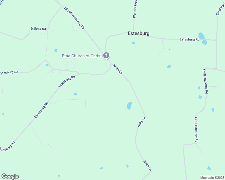 map of restaurants, bars, coffee shops, grocery stores, and more near 1863 Estesburg Road in Eubank