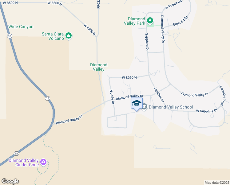 map of restaurants, bars, coffee shops, grocery stores, and more near 7960 N Jade in St George
