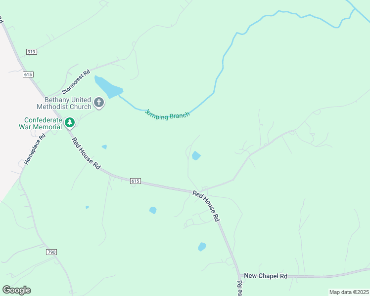 map of restaurants, bars, coffee shops, grocery stores, and more near 194 Jumping Creek Lane in Rustburg
