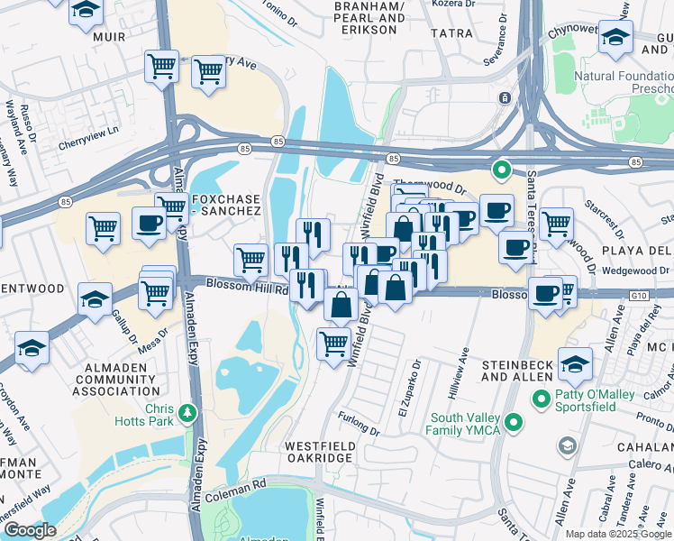 map of restaurants, bars, coffee shops, grocery stores, and more near in Alamitos