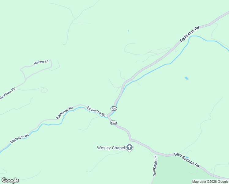 map of restaurants, bars, coffee shops, grocery stores, and more near 108 Up the Hollow Road in Eggleston