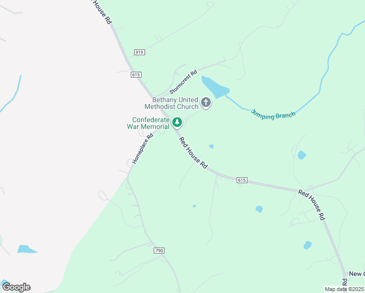 map of restaurants, bars, coffee shops, grocery stores, and more near 2295 Red House Road in Rustburg