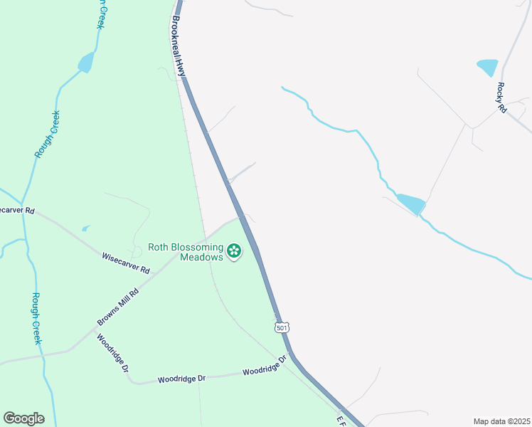 map of restaurants, bars, coffee shops, grocery stores, and more near 56 Alexander Lane in Rustburg