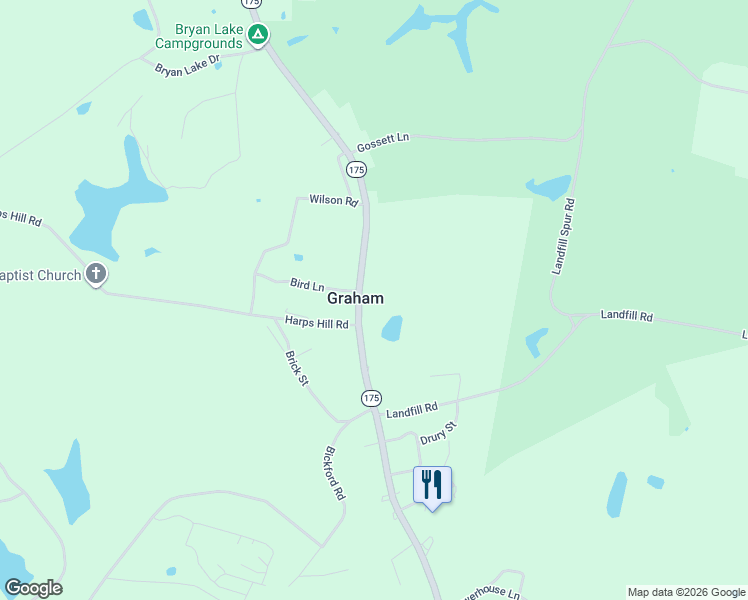 map of restaurants, bars, coffee shops, grocery stores, and more near in Graham