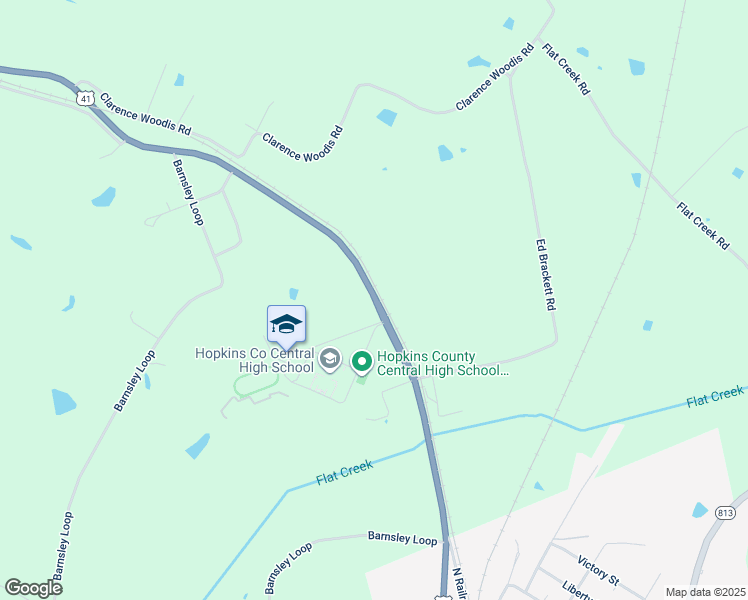 map of restaurants, bars, coffee shops, grocery stores, and more near 6625 Hopkinsville Road in Madisonville