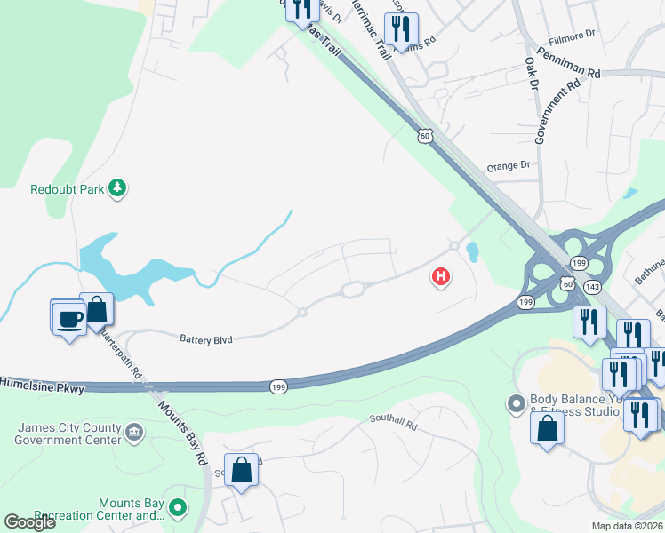 map of restaurants, bars, coffee shops, grocery stores, and more near 4005 Prospect Street in Williamsburg