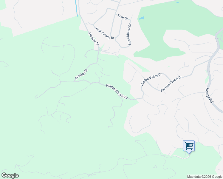 map of restaurants, bars, coffee shops, grocery stores, and more near 6519 Hidden Woods Dr in Roanoke