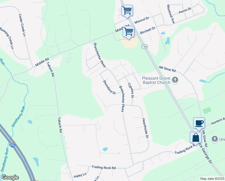 map of restaurants, bars, coffee shops, grocery stores, and more near 4328 Shorebird Drive in Prince George