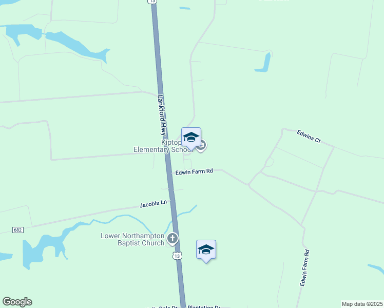 map of restaurants, bars, coffee shops, grocery stores, and more near 24023 Fairview Road in Cape Charles