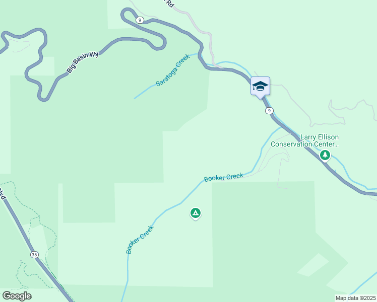 map of restaurants, bars, coffee shops, grocery stores, and more near 24140 Booker Creek Road in Saratoga