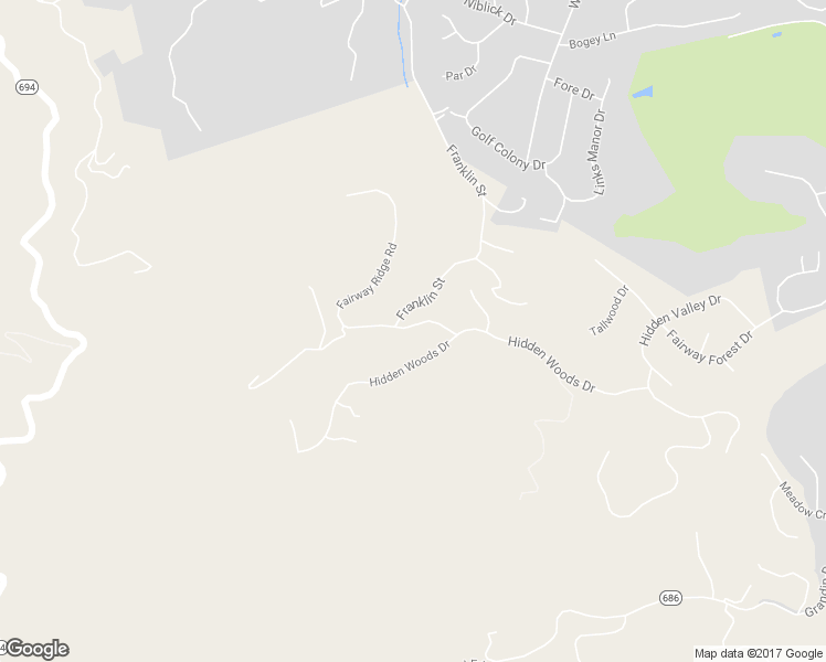 map of restaurants, bars, coffee shops, grocery stores, and more near 6718 Fairway Ridge Rd in Roanoke