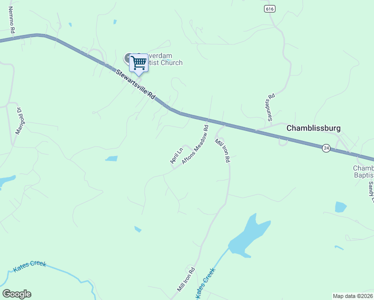 map of restaurants, bars, coffee shops, grocery stores, and more near 201 Aftons Meadow Road in Vinton