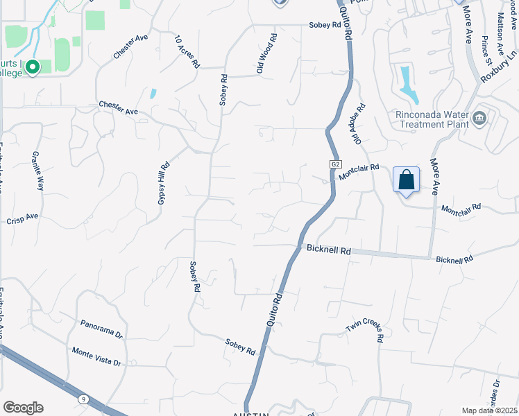 map of restaurants, bars, coffee shops, grocery stores, and more near 18561 Arbolado Way in Saratoga