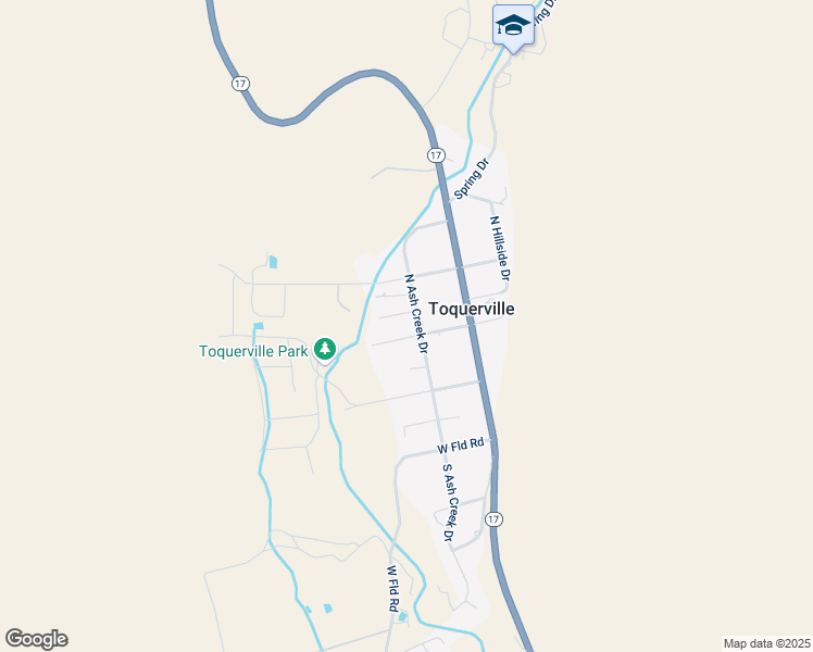 map of restaurants, bars, coffee shops, grocery stores, and more near 121 South Ash Creek Drive in Toquerville