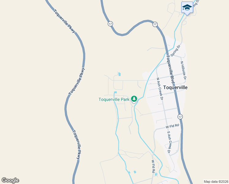 map of restaurants, bars, coffee shops, grocery stores, and more near 346 West Center Street in Toquerville