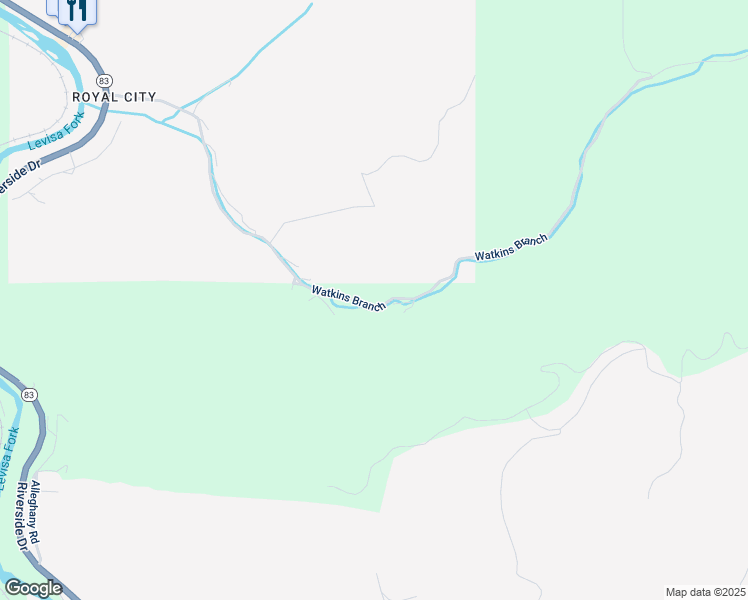 map of restaurants, bars, coffee shops, grocery stores, and more near 1847 Watkins Branch in Grundy