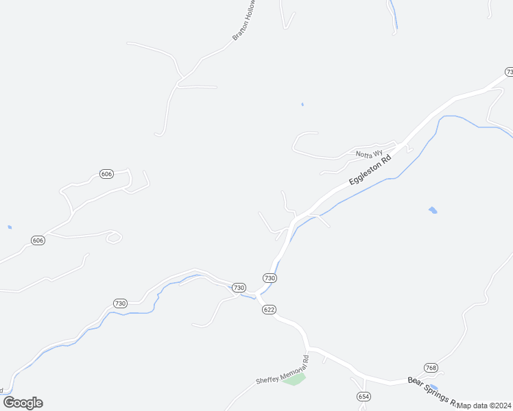 map of restaurants, bars, coffee shops, grocery stores, and more near 108-198 Up the Hollow Road in Pearisburg