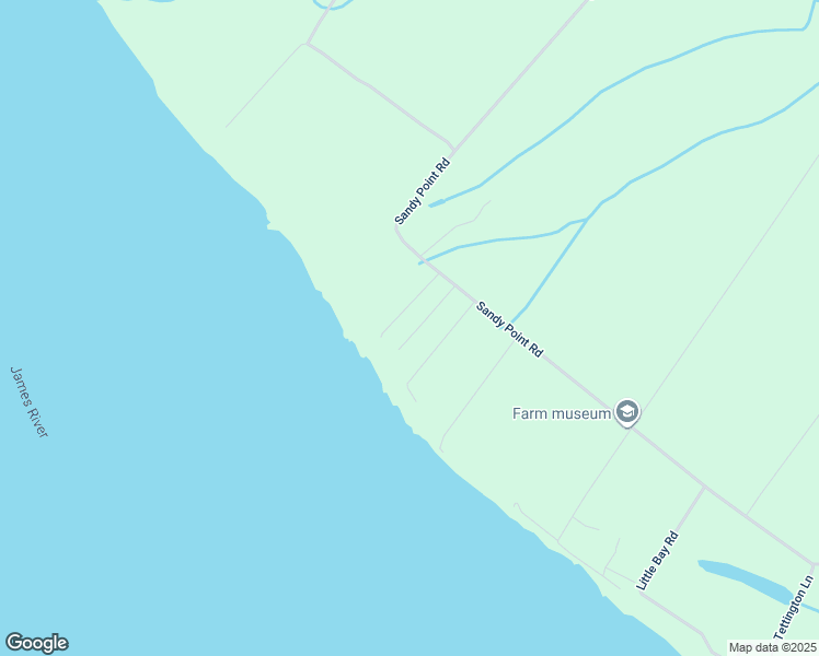 map of restaurants, bars, coffee shops, grocery stores, and more near 17001 Sandy Point Road in Charles City