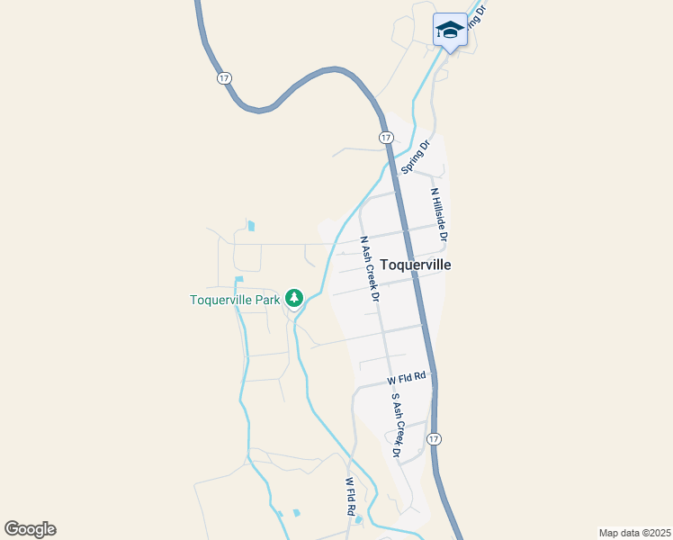 map of restaurants, bars, coffee shops, grocery stores, and more near 198 West Pecan Avenue in Toquerville