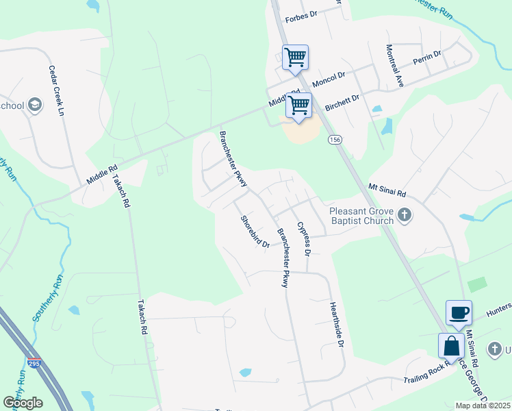 map of restaurants, bars, coffee shops, grocery stores, and more near 6708 Swallow Court in Prince George