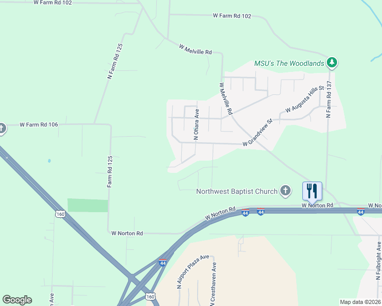 map of restaurants, bars, coffee shops, grocery stores, and more near 3360 Hestand Street in Springfield