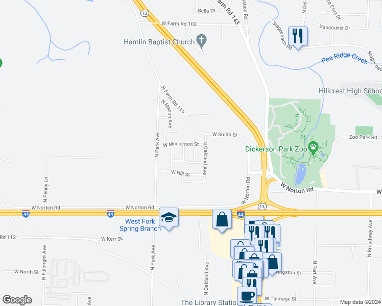 map of restaurants, bars, coffee shops, grocery stores, and more near 3115 North Wabash Avenue in Springfield
