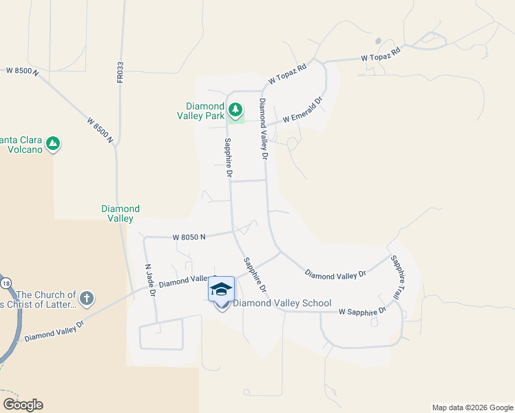 map of restaurants, bars, coffee shops, grocery stores, and more near 8129 North Diamond Valley in St. George