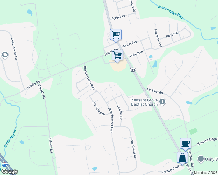 map of restaurants, bars, coffee shops, grocery stores, and more near 6820 Lake Road in Prince George