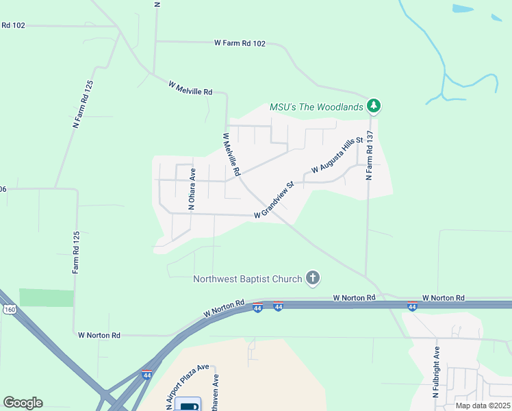 map of restaurants, bars, coffee shops, grocery stores, and more near 3181 West Grandview Street in Springfield