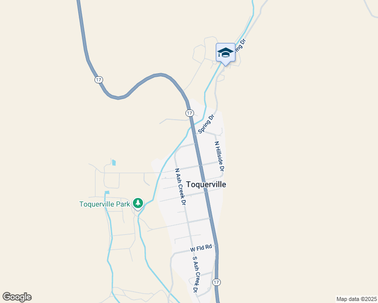 map of restaurants, bars, coffee shops, grocery stores, and more near 263 Toquerville Boulevard in Toquerville