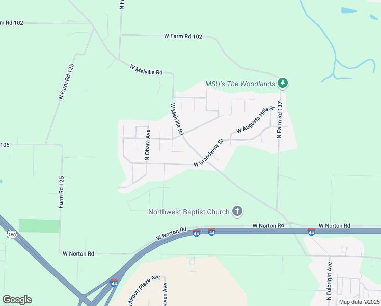 map of restaurants, bars, coffee shops, grocery stores, and more near 3181 West Grandview Street in Springfield