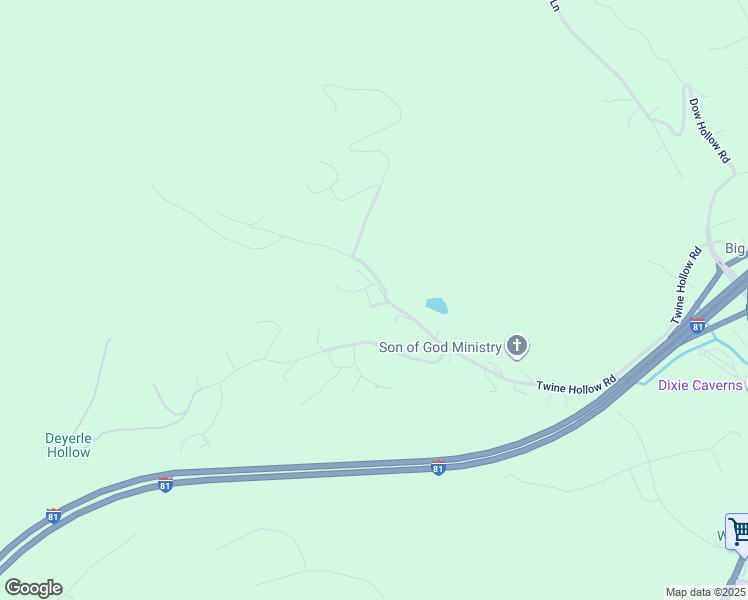 map of restaurants, bars, coffee shops, grocery stores, and more near 6324 Twine Hollow Road in Salem