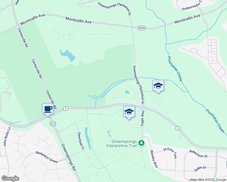 map of restaurants, bars, coffee shops, grocery stores, and more near 481 Fairway Lookout in Williamsburg