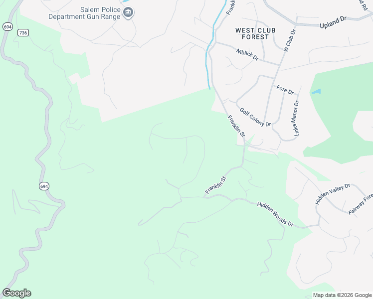 map of restaurants, bars, coffee shops, grocery stores, and more near 6920 Fairway Ridge Road in Salem