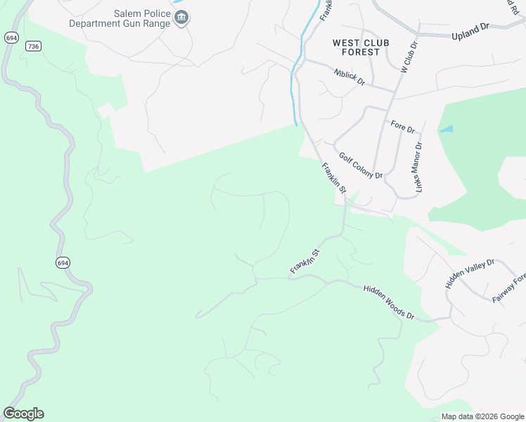 map of restaurants, bars, coffee shops, grocery stores, and more near 6920 Fairway Ridge Road in Salem