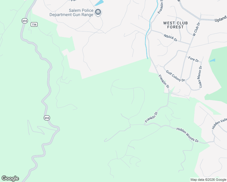 map of restaurants, bars, coffee shops, grocery stores, and more near 6997 Fairway Ridge Road in Salem