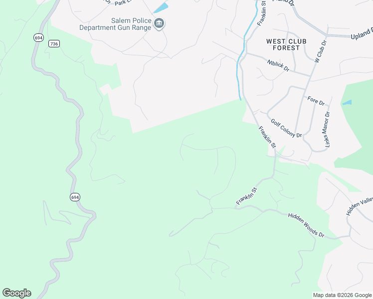 map of restaurants, bars, coffee shops, grocery stores, and more near 6997 Fairway Ridge Road in Salem